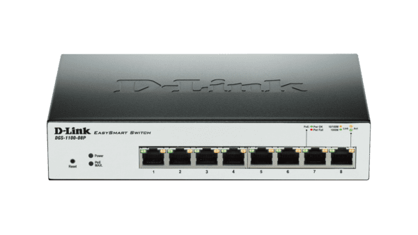 D-Link 8-Port Gigabit Smart Managed PoE Switch with 8 PoE Ports - DGS-1100-08P - Image 2