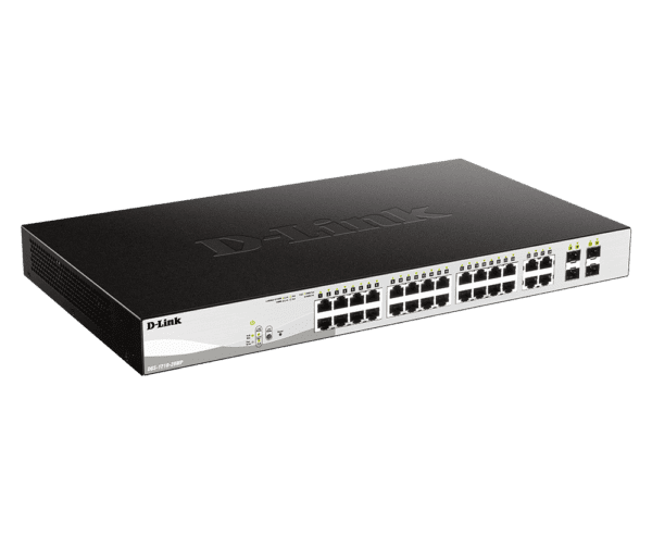 D-Link 28-Port Gigabit Smart Managed PoE Switch with 24 PoE Ports and 4 SFP Ports - DGS-1210-28P - Image 2