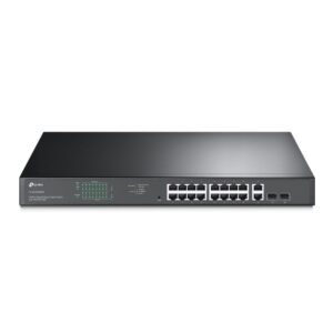 TP-Link 18-Port 10/100/1000Mbps Gigabit Easy Smart Switch with 16-Port PoE+ - TL-SG1218MPE