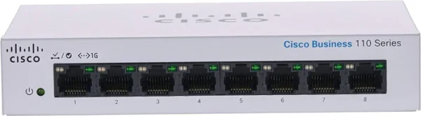 Cisco CBS Unmanaged 8-Port Gigabit Switch Desktop Non-PoE-CBS110-8T-D-UK