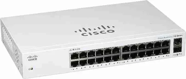 Cisco CBS Unmanaged 24-Port 2×1G SFP Gigabit Switch Non-PoE-CBS110-24T-UK