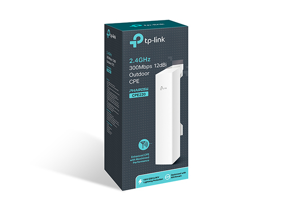 TP-Link 2.4GHz 300Mbps 12dBi Outdoor CPE - TL-CPE220