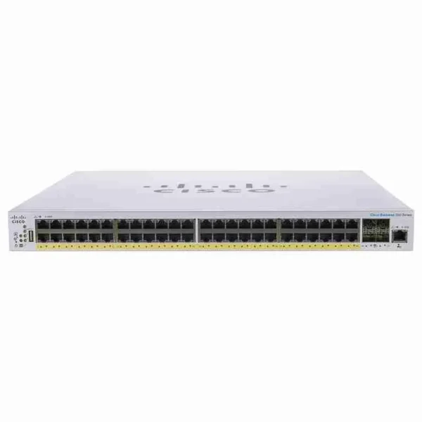 Cisco Business CBS350-48P-4G 48-Port Gigabit PoE Managed Network Switch